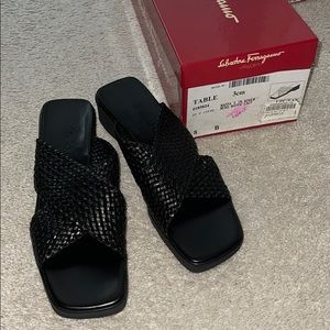 Salvatore Ferragamo Never worn Table Black Sandal